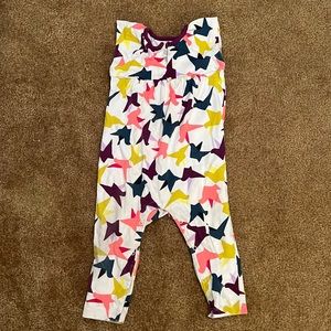 Tea Collection sleeveless star pant romper. Size 12-18month